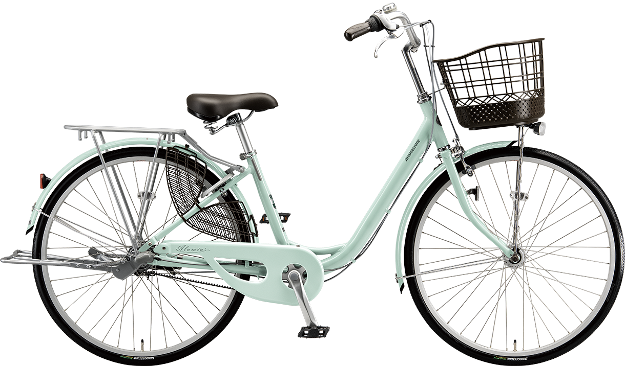 買い物向け自転車 アルミーユ P.Xオパールミント／ベルトモデル色の写真