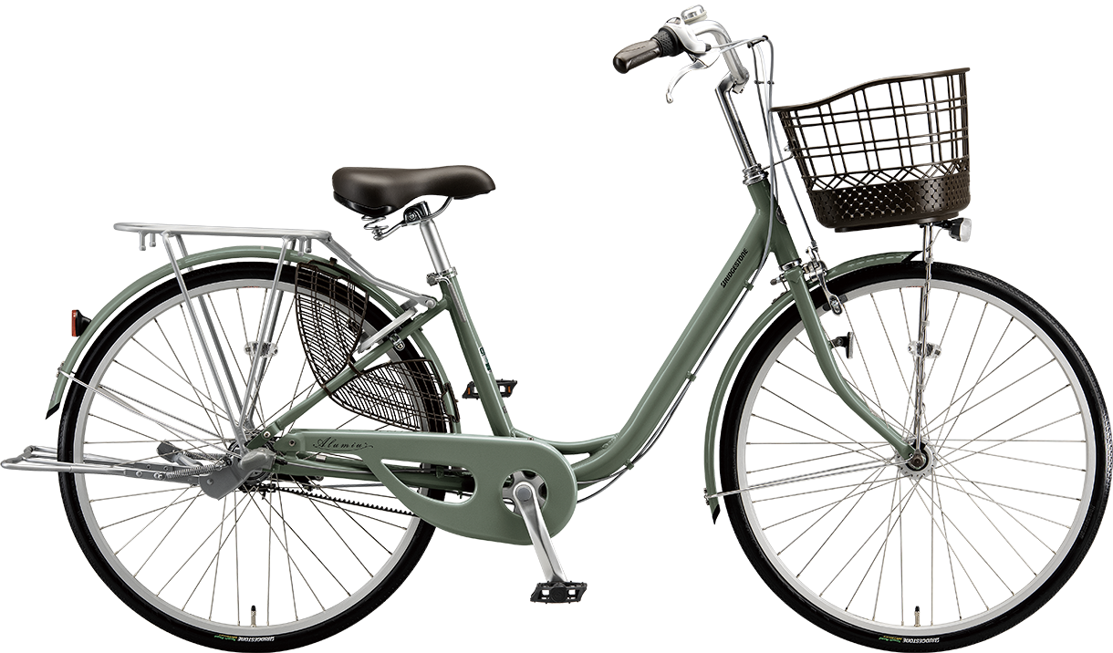 買い物向け自転車 アルミーユ M.Yソフトカーキ／ベルトモデル色の写真