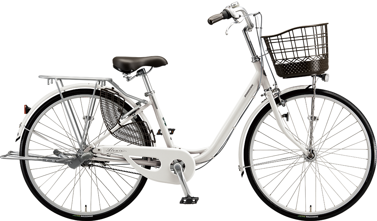 買い物向け自転車 アルミーユ E.Xソフトライトグレー／ベルトモデル色の写真