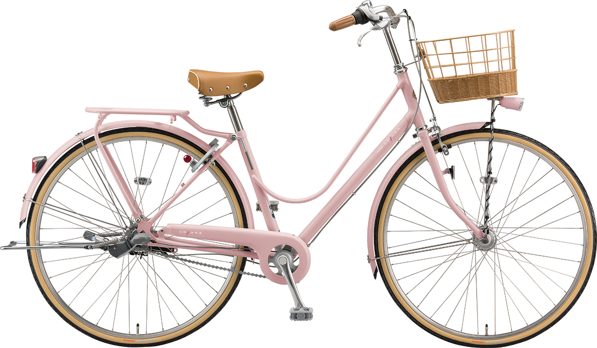 通学・通勤向け自転車 カジュナ スイートライン E.Xサンドピンク／デラックスモデル（チェーン）色の写真