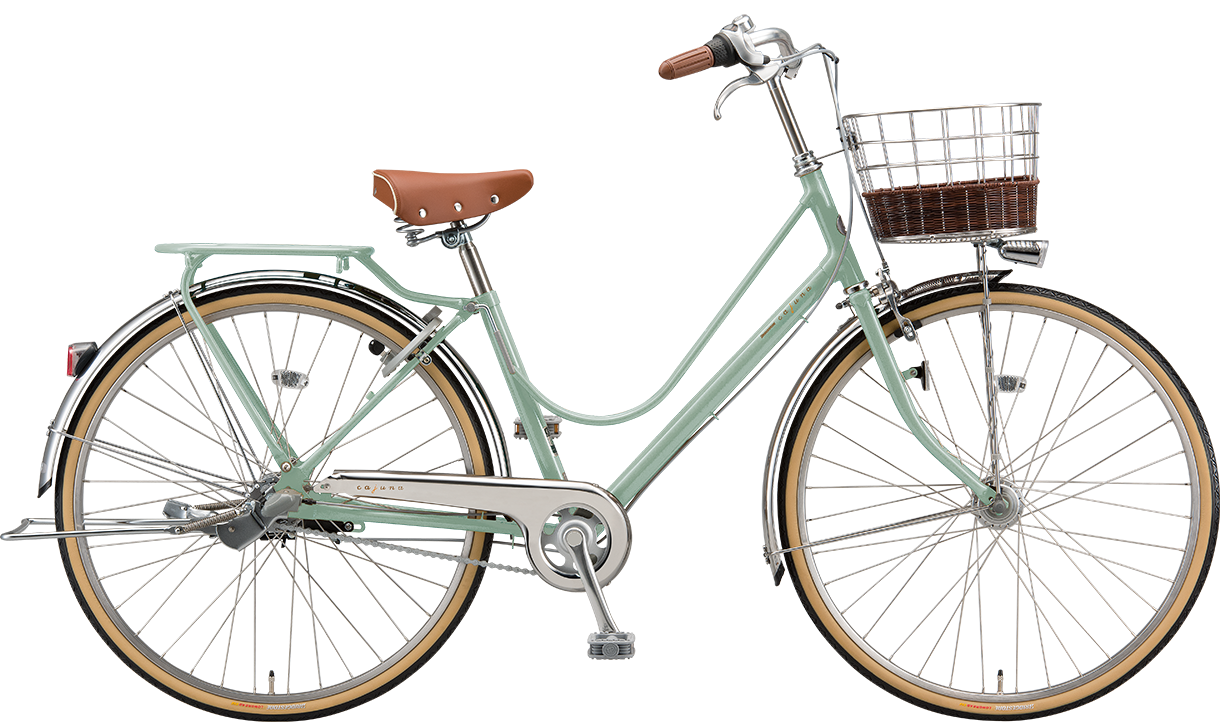 通学・通勤向け自転車 カジュナ E.Xグレイッシュミント（チェーンモデル）色の写真
