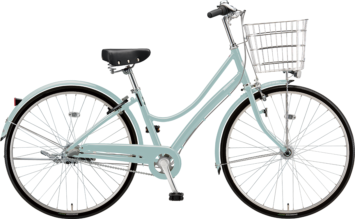 買い物向け自転車 エブリッジ L  デラックス E.Xグレイッシュミント色の写真
