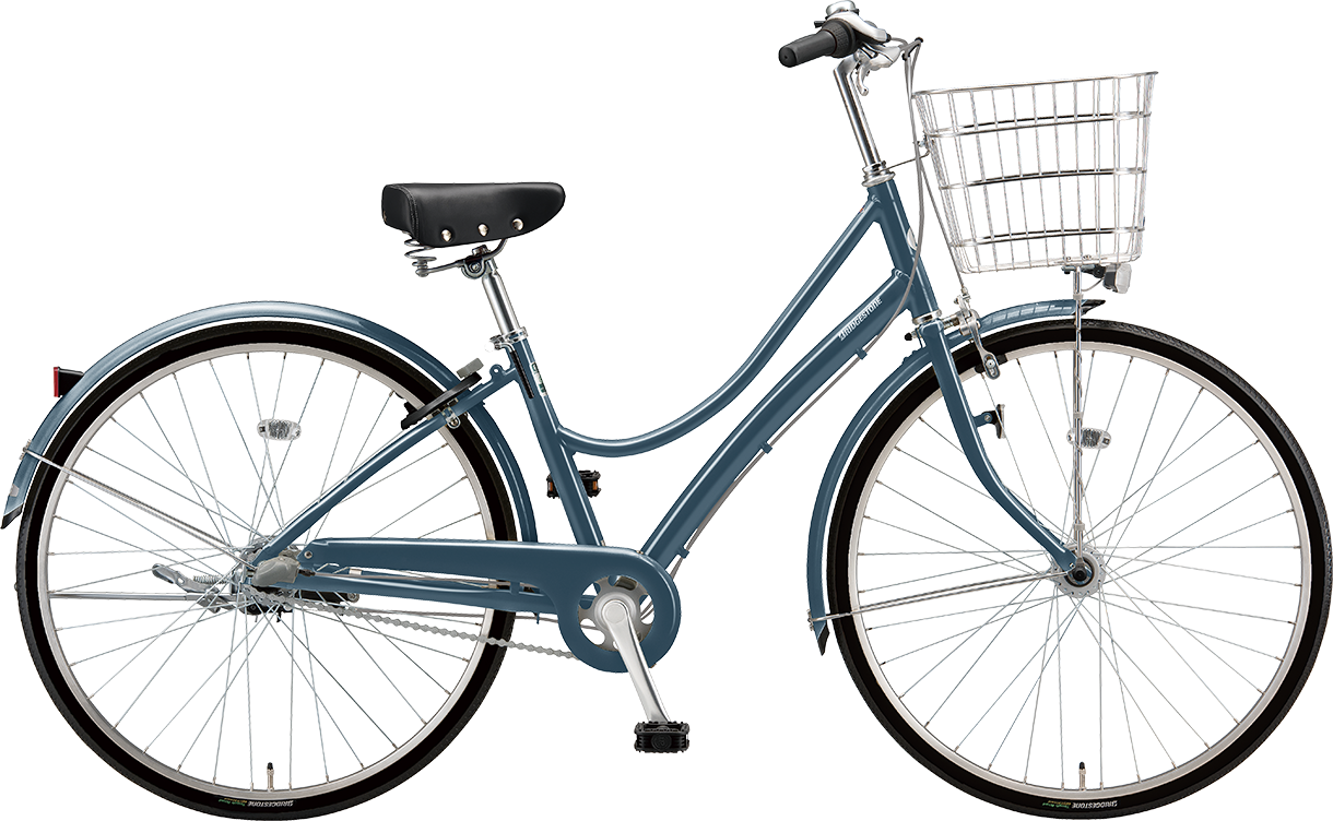 買い物向け自転車 エブリッジ L  デラックス E.Xネイビーグレー色の写真