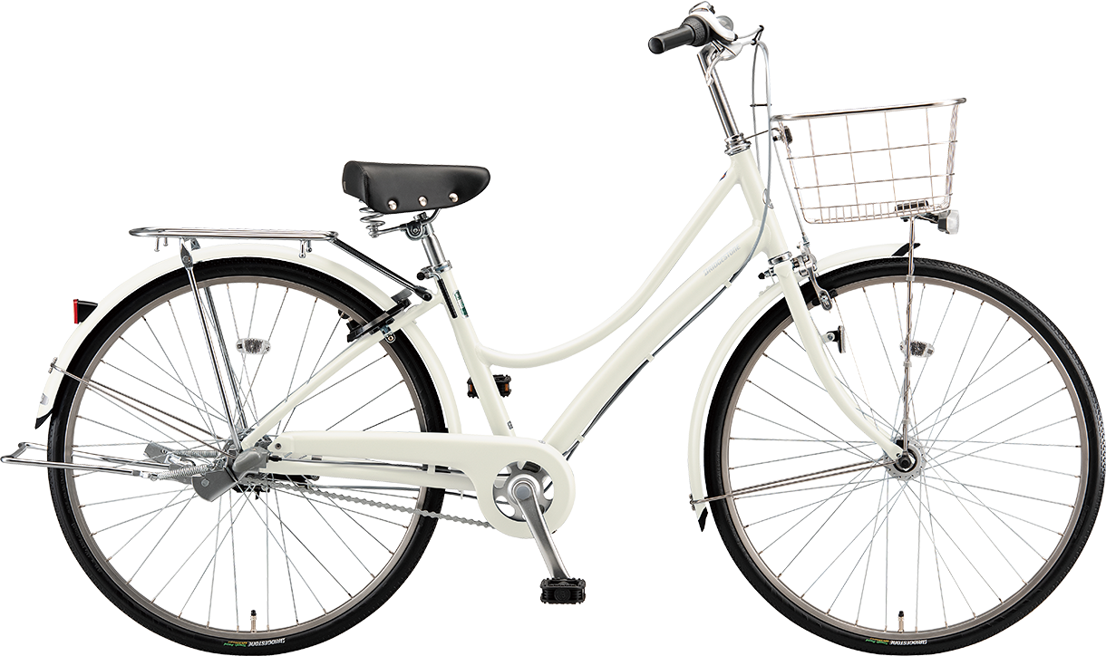 通学・通勤向け自転車 エブリッジL スクール E.YBKホワイト色の写真