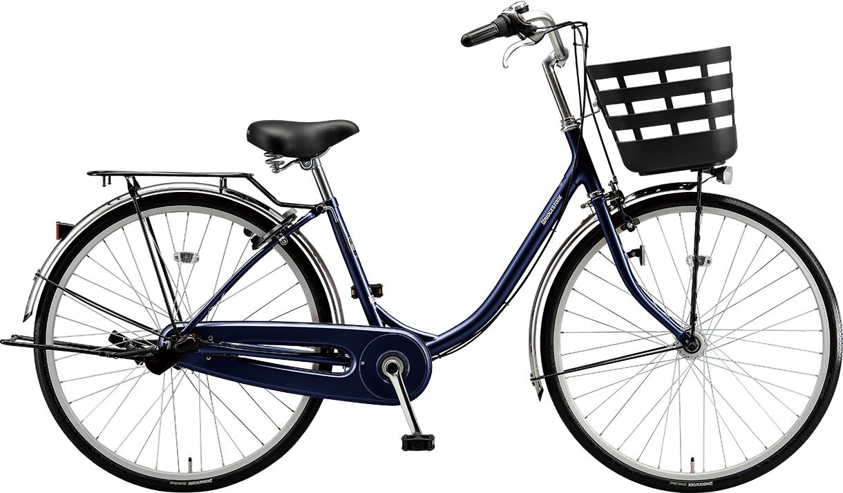 買い物向け自転車 フレーミー P.Xサファイヤブルー/点灯虫モデル色の写真