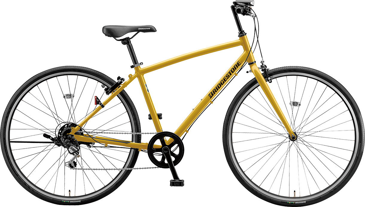 スポーツ向け自転車 エルビーワン E.Xマスタードイエロー色の写真