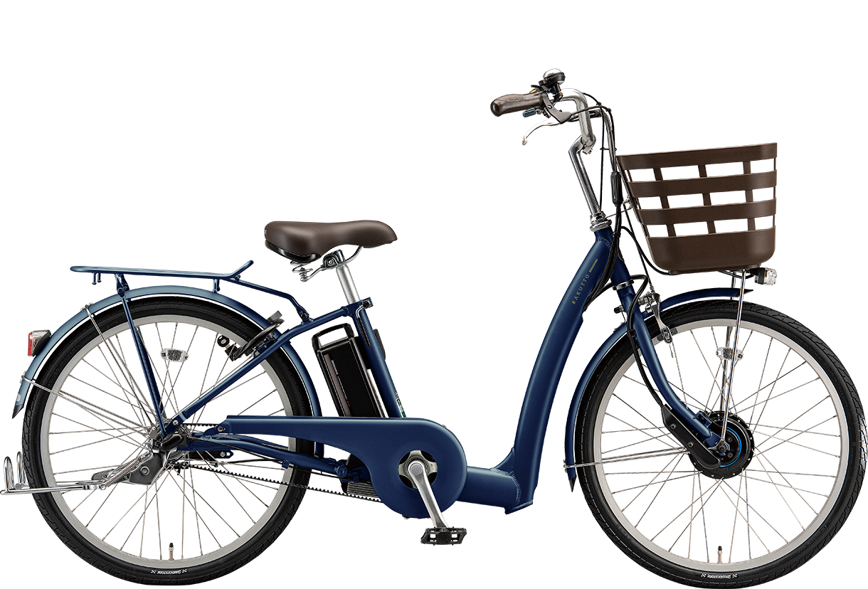 買い物向け電動アシスト自転車 ラクット 20/24インチ T.サファイヤブルー（ツヤ消しカラー）／24インチ色の写真
