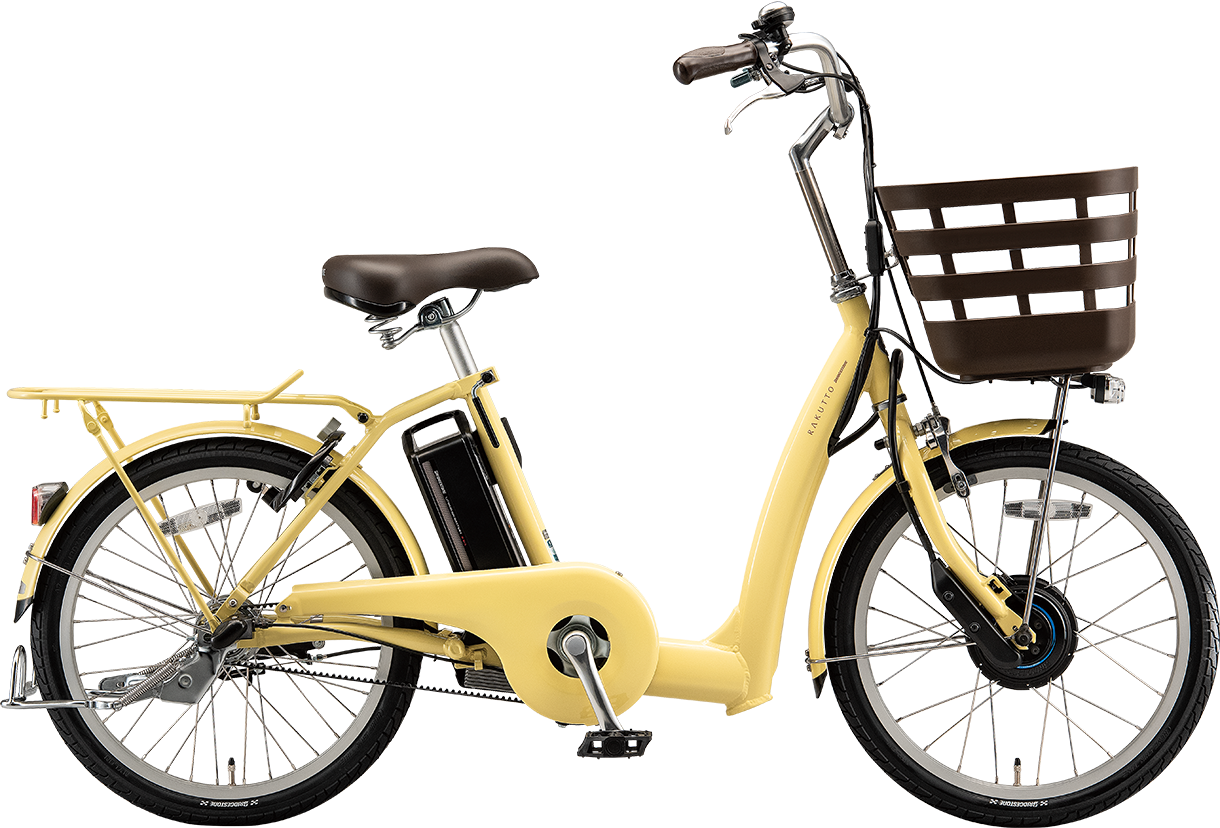 買い物向け電動アシスト自転車 ラクット 20/24インチ E.ヴィンテージイエロー／20インチ色の写真