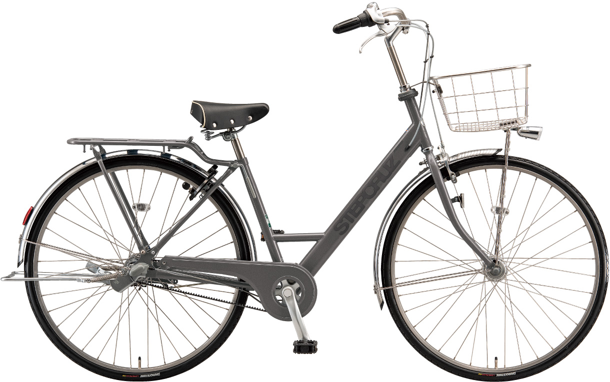 通学・通勤向け自転車 ステップクルーズ デラックス T.Xマットグレー（ツヤ消しカラー）色の写真
