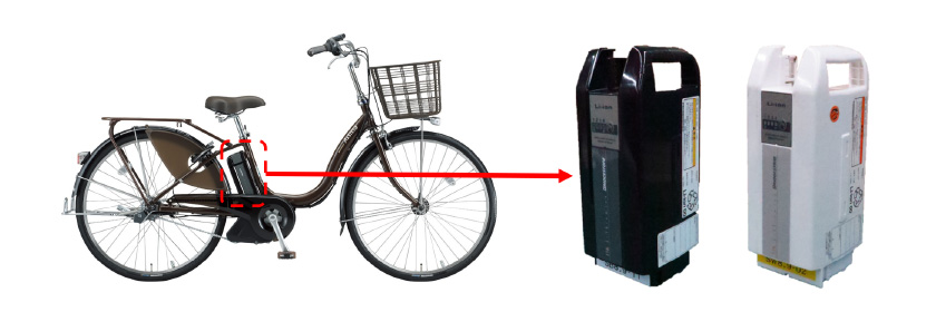 電動アシスト自転車バッテリーの画像